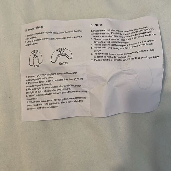 NIB Professional UV/LED Nail Lamp 2 available purchased by mistake no returns - Picture 8 of 12